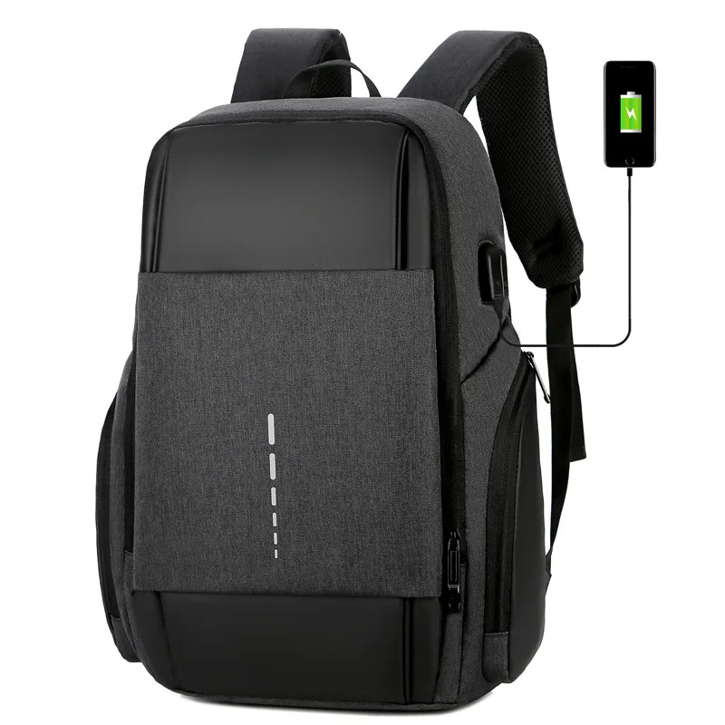 

2019 New Anti-thief Fashion Men Backpack Multifunctional Waterproof Man USB Charging Travel BagCross casual men's laptop bag