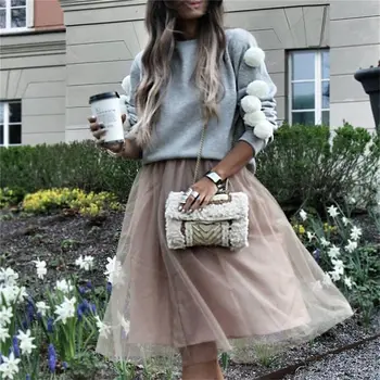

Women Cute Fashion Warm Long Sleeve O-Neck Pullover Solid Grey Tassel White Plush Balls Lovely Sweaters Tops Fall Winter Blouse