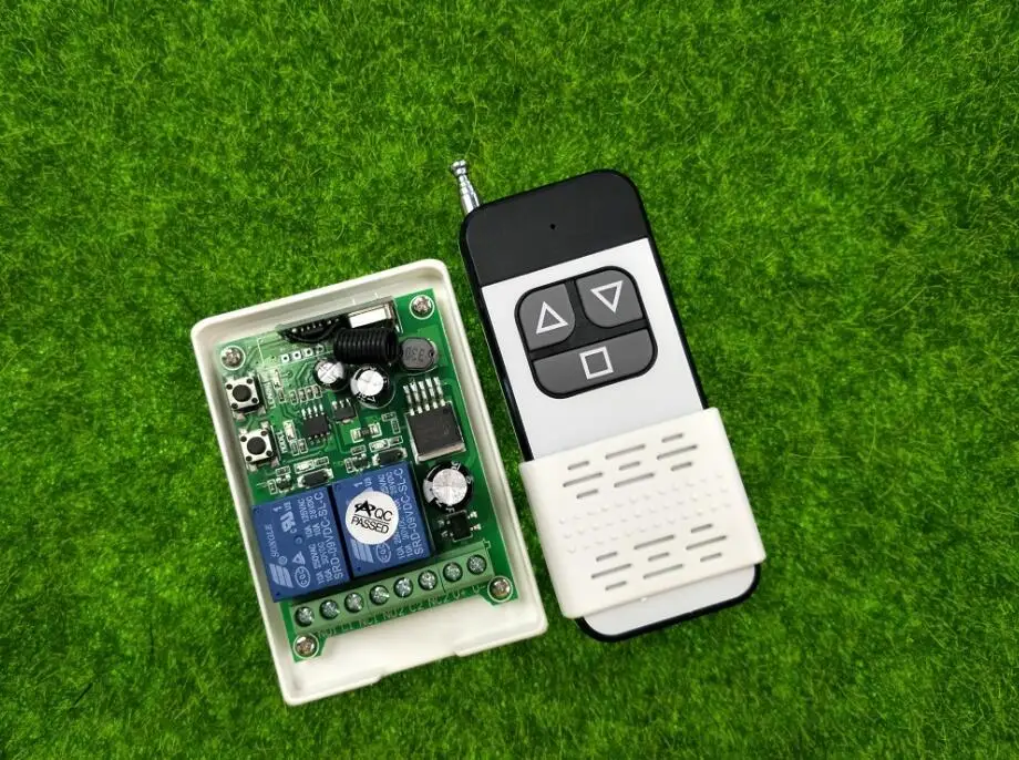 

DC12V 24V 36V 48V 2CH Wireless remote control switch Motor forward inversion forward/reverse/stop for- shutters/gate/projection