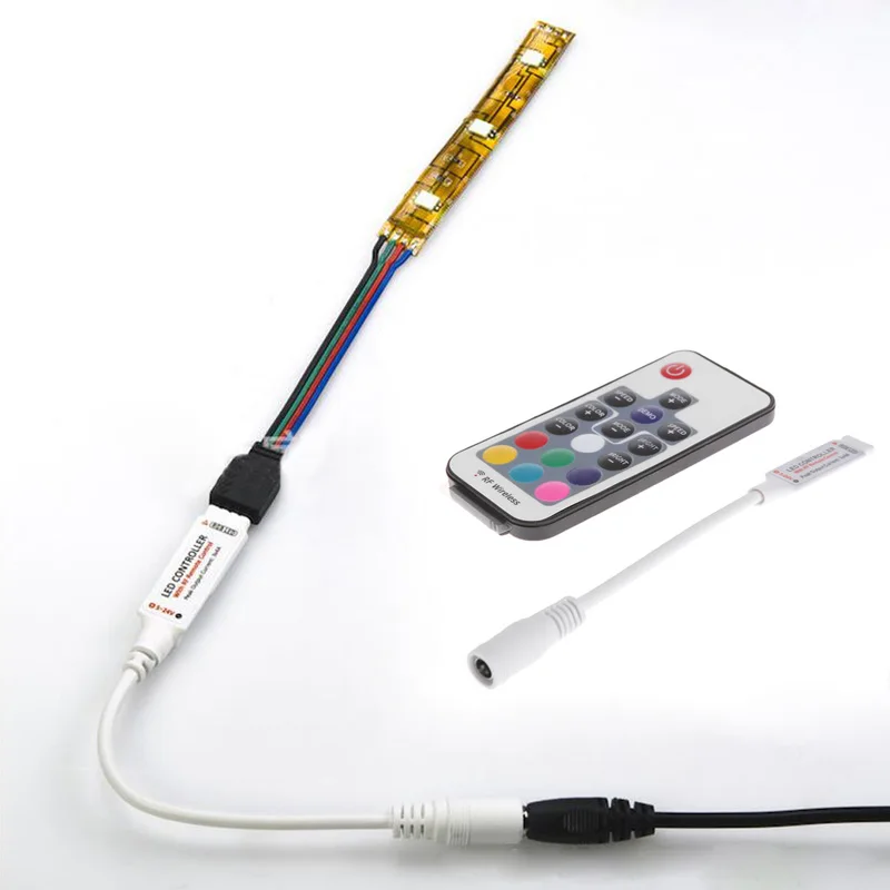 Беспроводной мини пульт дистанционного управления для 5050 3528 SMD RGB с 17