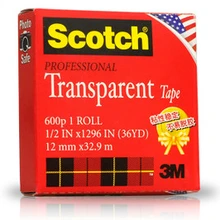 1x3 м скотч 600p профессиональная прозрачная лента для упаковки, запечатывания, починки, антипригарная(12 мм x 32,9 мм