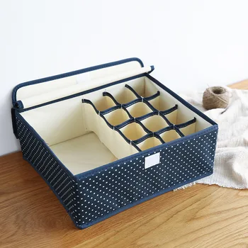

Clothing Storage Boxes Underwear Bra Storage Box Drawer Organizers Underwear Scarfs Socks Bra Clothing Organizer Container Dot