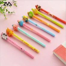 The new candy color ultra of cartoon animal cartoon silica gel silica gel pen pen students learning supplies special dry office silica aerogels