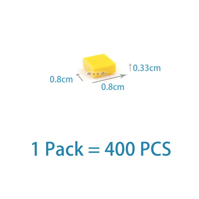 400pcs DIY Building Blocks Figure Bricks Smooth 1x1 24Color Educational Creative Toys for Children Size Compatible With 3070 2