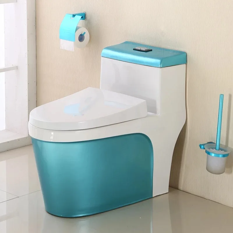 

2017 new color ceramic household toilet pumping toilet siphon vortex ultra large caliber silent anti blocking deodorant