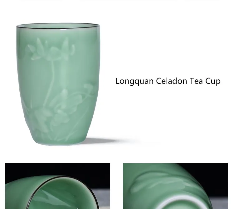 280 мл Longquan Celadon Master Cup чайная церемония посуда чайная посуда художественный узор Декор чашки кружка для воды эспрессо кофе молоко кружки подарок