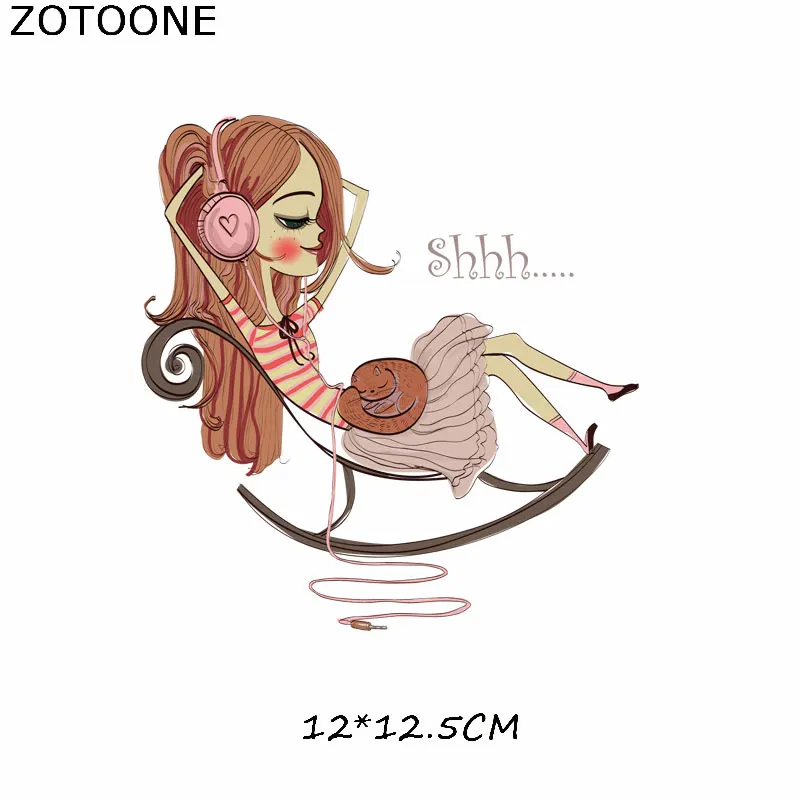 459 ZOTOONE Мода для девочек патчи для одежды DIY железо на передачу патч применение термо тепло на наклейка на одежду значки аппликаций - Цвет: 459