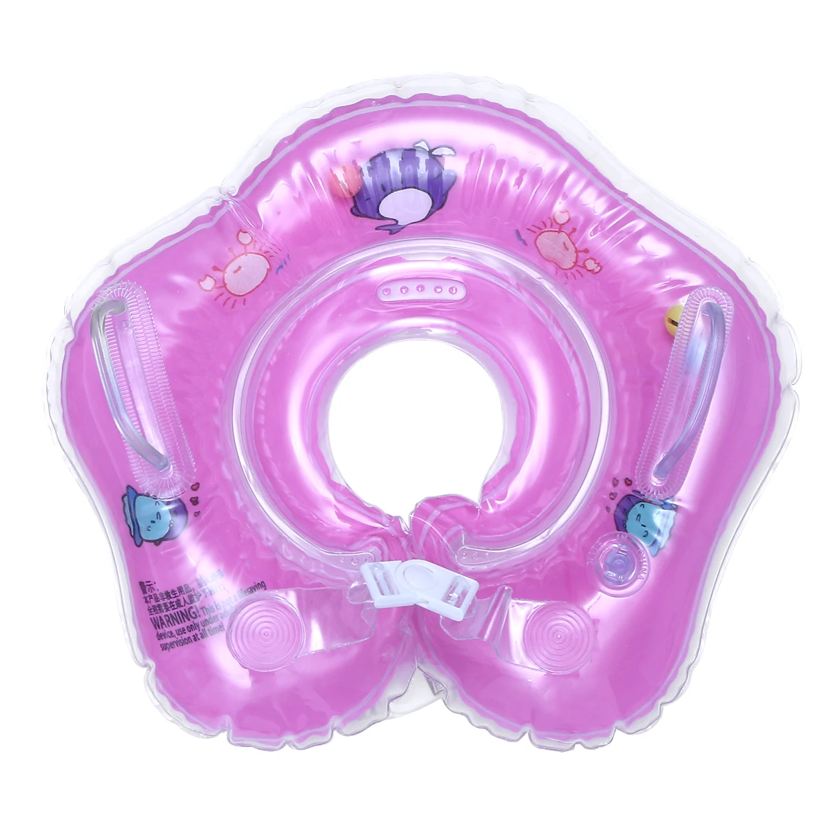 Adjustable Safety Inflatable Float Ring Swimming Bath Ring Bathing Circle Infant Swim Neck Ring for Toddlers Neweborn Baby