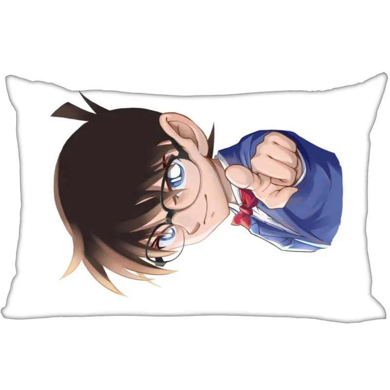 1 Detective Conan наволочка для спальни для дома или офиса, декоративные наволочки квадратная Подушка на молнии чехлы атласные мягкие не выцветают - Цвет: 1