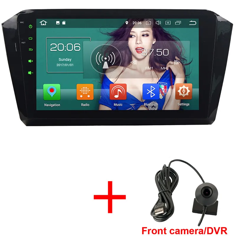 Radio x USB DVR KLYDE 10," ips 4 г Octa Core Android 8,0 4 ГБ+ 32 ГБ DVD мультимедиа плеер радио для Volkswagen VW Passat Magotan B8 - Цвет: Radio x USB DVR
