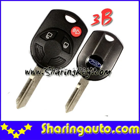 

Free shipping F-ord 3 button remote key case (new style) 10pcs/lot with good quality