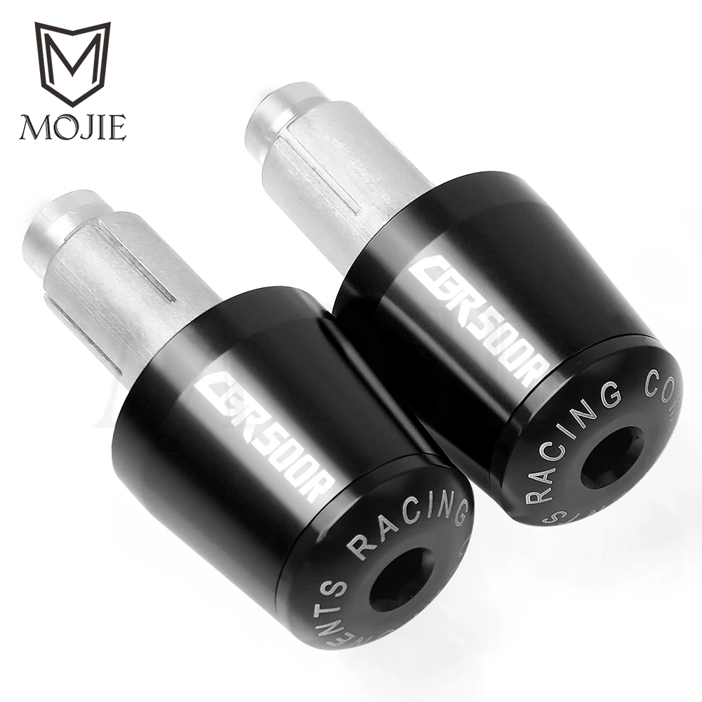 Black Motorcycle Accessories 7/8" 22MM Handlebar Hand Grips Handle Bar End Cap For Honda CBR500R CBR 500 R 2013 - Цвет: Black