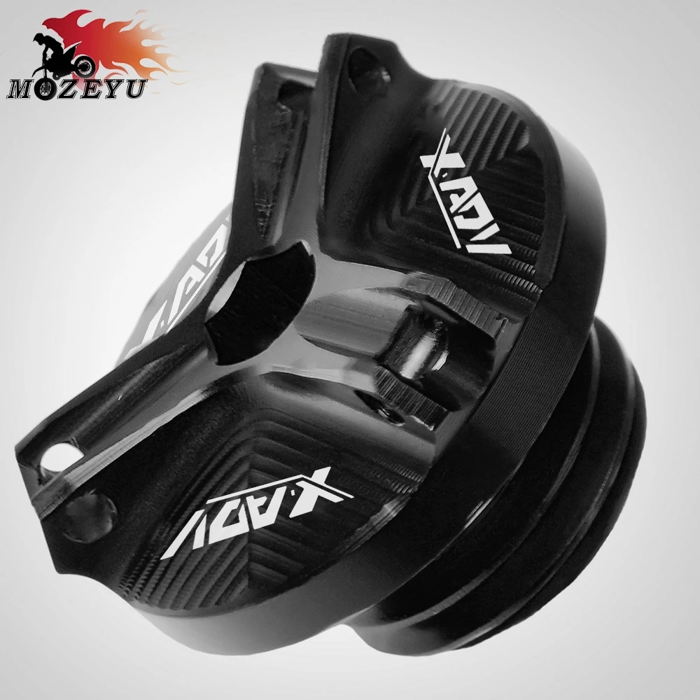 Для Honda XADV750 XADV X-ADV 750-2018M20*2,5 алюминий аксессуары для мотоциклов двигатель мото масло чашки топливный наполнитель бака Крышка - Цвет: Black