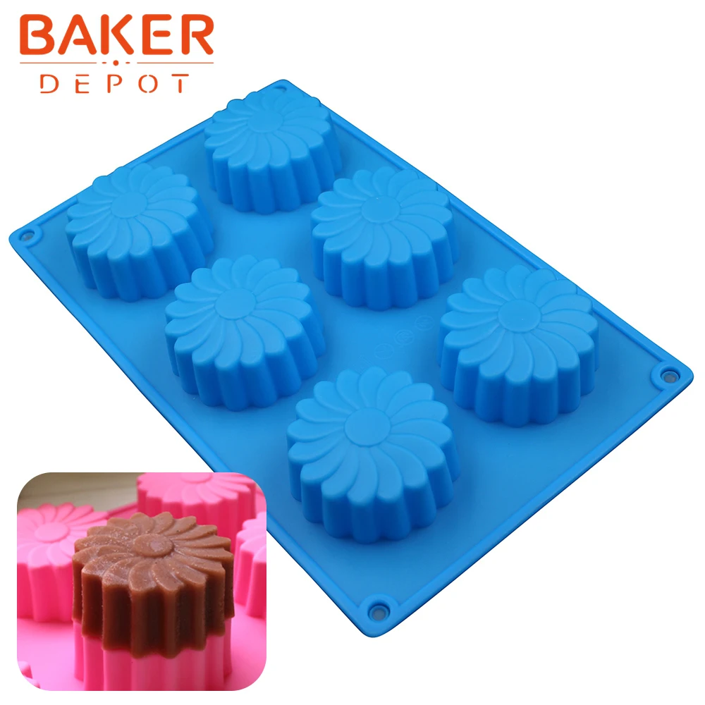 Baker Depot Windmills Silicone Cake Soap Mold Flower Jelly Pudding