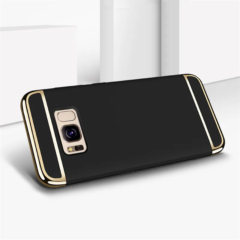 

For Samsung S6 Edge Case For Samsung S8 Case MOFi Back Cover Hard Coque For Galaxy S7 Edge Cover S7 Capa Funda Luxury Gold Blue
