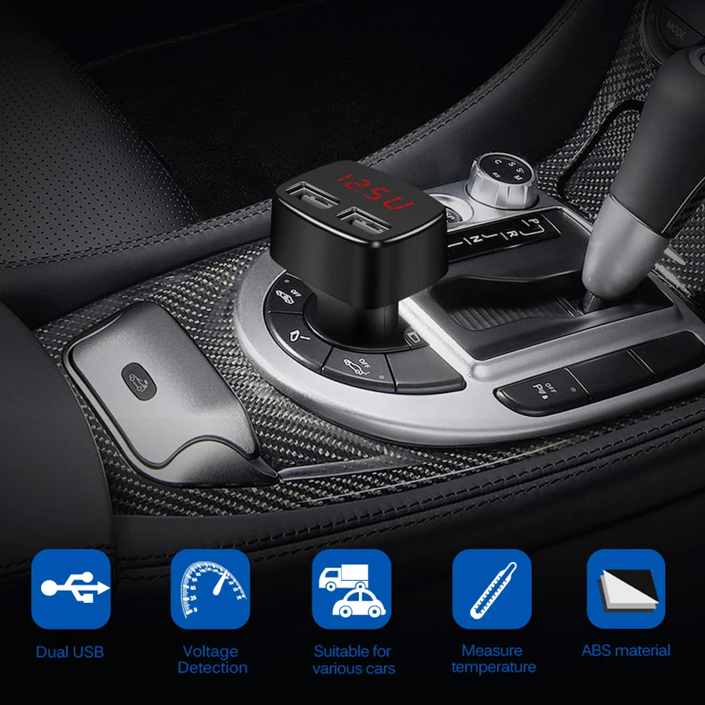 Автомобильное зарядное устройство с светодиодный USB портами 5 В 3 1 А|quick charge|charger