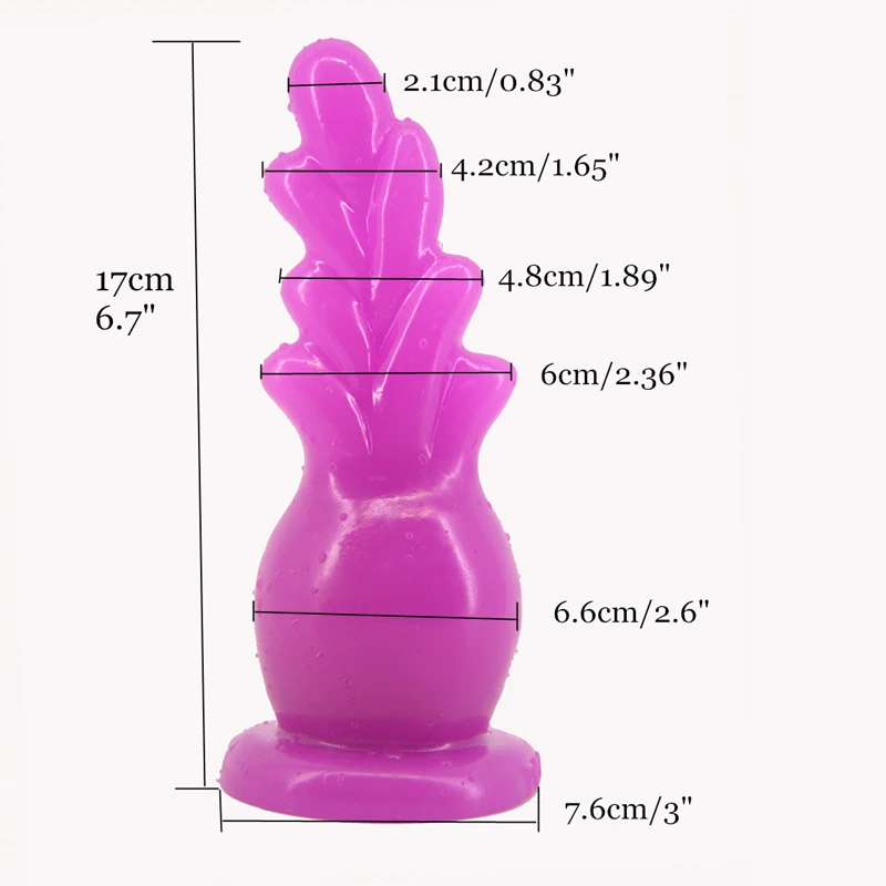 Creative Dildo with Suction Cup butt plug plant flowerpot shape anal dildo sex toys insert stopper massage vagina masturbation