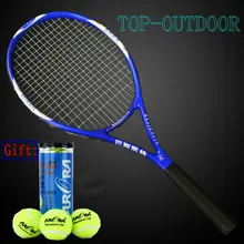 High Quality Tennis Racket Integrally Molded Carbon Composite Racquets + 3pcs/pack Natural Rubber High Elastic Tennis Balls