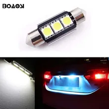 BOAOSI 1x Canbus No Error 36MM C5W LED License Plate Light for Mercedes Benz W208 W209 W203 W169 W210 W211 W212 AMG CLK