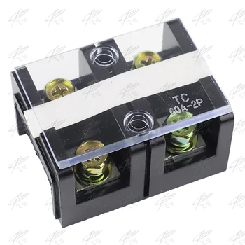 

1PCS TC-1002 TC1002 100A 2P Fixed Terminal Double Row Screw Terminal Block Terminal Connector Cable Header Copper