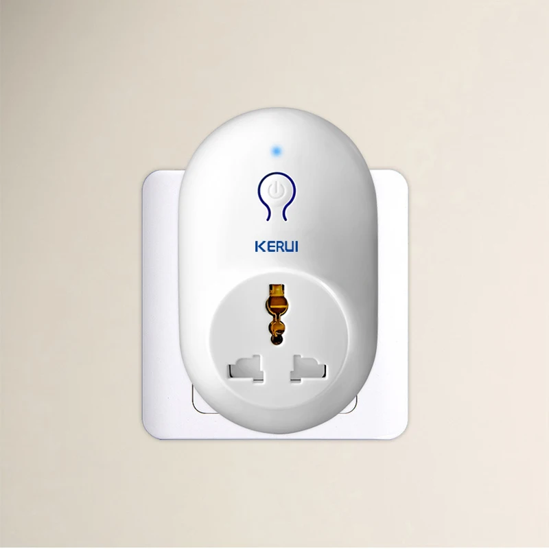 KERUI 433 МГц Мощность гнездо Беспроводной дистанционного Управление Беспроводной умная розетка адаптер переключатель розетка для охранной сигнализации Системы