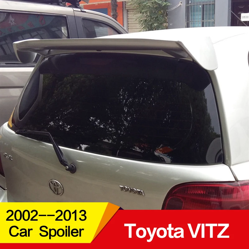 

Use for Toyota VITZ spoiler 2002--2013year ABS material car rear wing with colour Appearance decoration dedicated Accessorie
