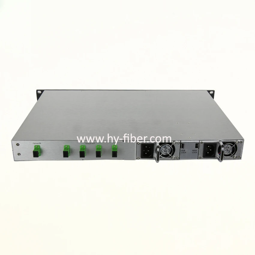 4 способа CATV 1550nm оптический усилитель EDFA 16dBm SC/APC волокна Порты и разъёмы двойной Питание 220V или 48V