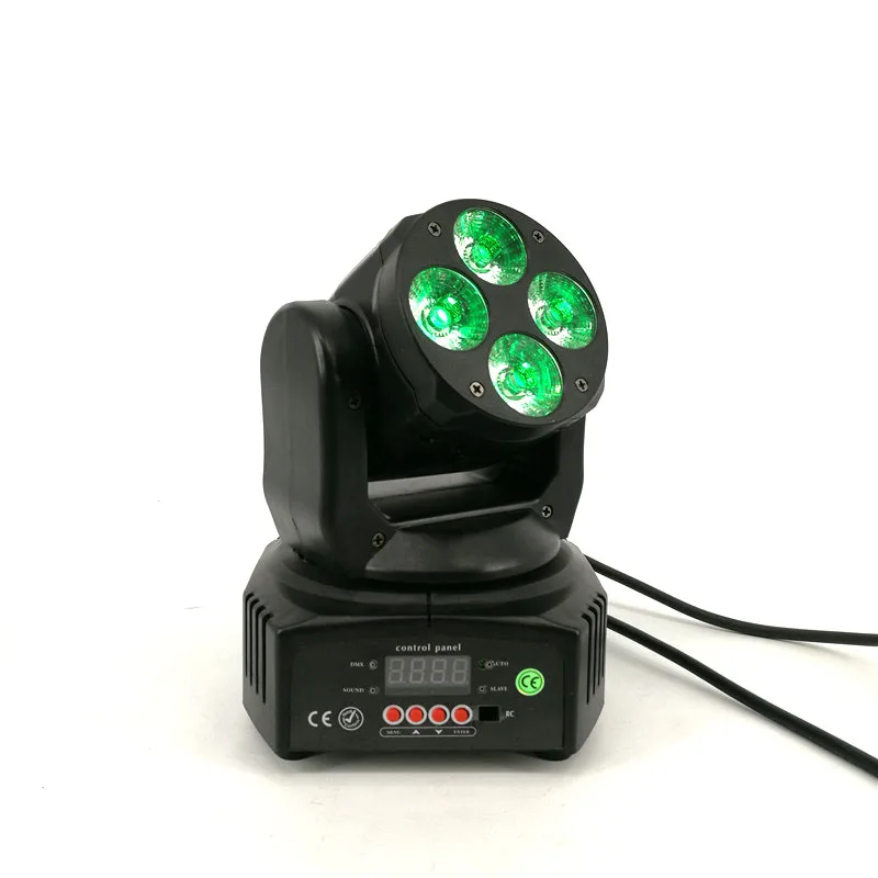 Мини светодиодный движущаяся головка 4x18 Вт RGBWA+ UV 6в1 Светодиодный прожектор идеально подходит для DJ/Disco/событий движущаяся головка освещения