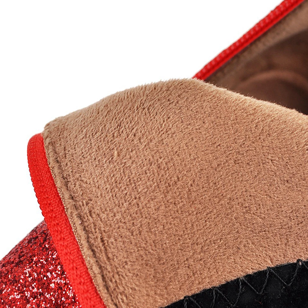 SARAIRIS/женские вечерние и свадебные Ботильоны на каблуке 12 см размера плюс 32-45 женские блестящие ботинки на платформе г. Женская обувь на высоком каблуке