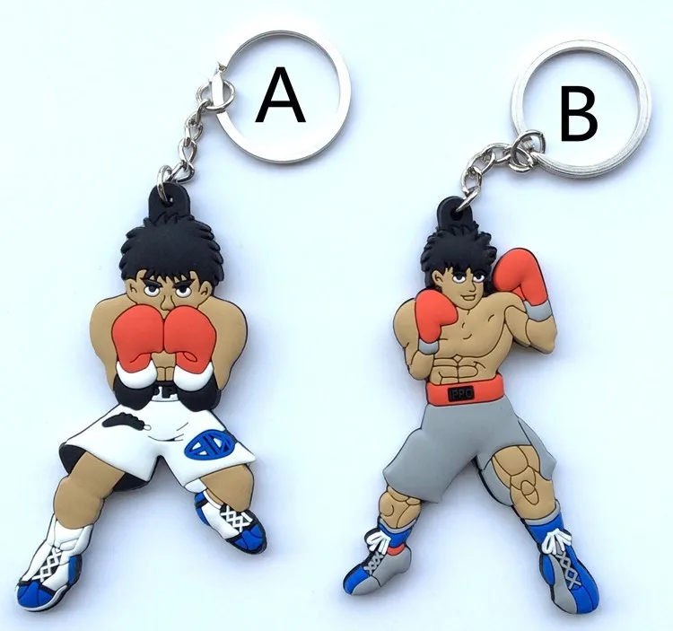 Anime Hajime No Ippo Keychain Kunci Tag Pvc Tinju Olahraga Anime Hajime No Ippo Keychain Kunci Tag Pvc Tinju Olahraga