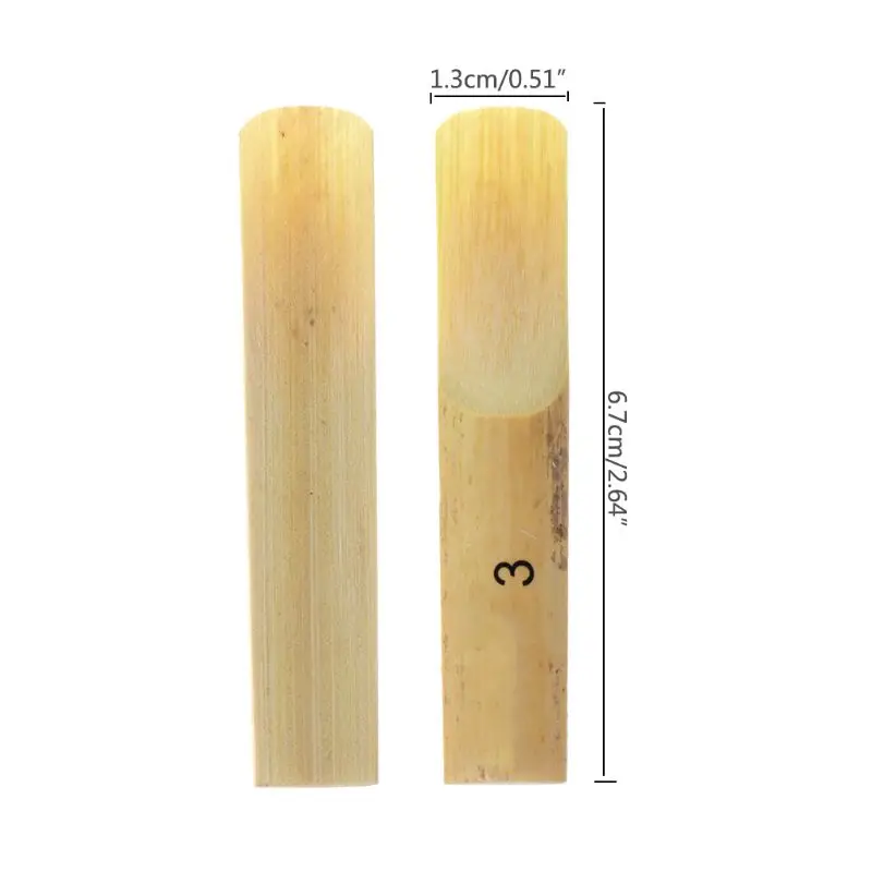 10pcs/set Bb Clarinet Reeds Traditional Bamboo Reed Strength 2.0 / 2.5 / 3.0