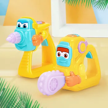 

Pretend Play Power Tools Rotating Chainsaw drill with Sound Educational Toy Simulation Garden Repair Tool Toys for Boys Children