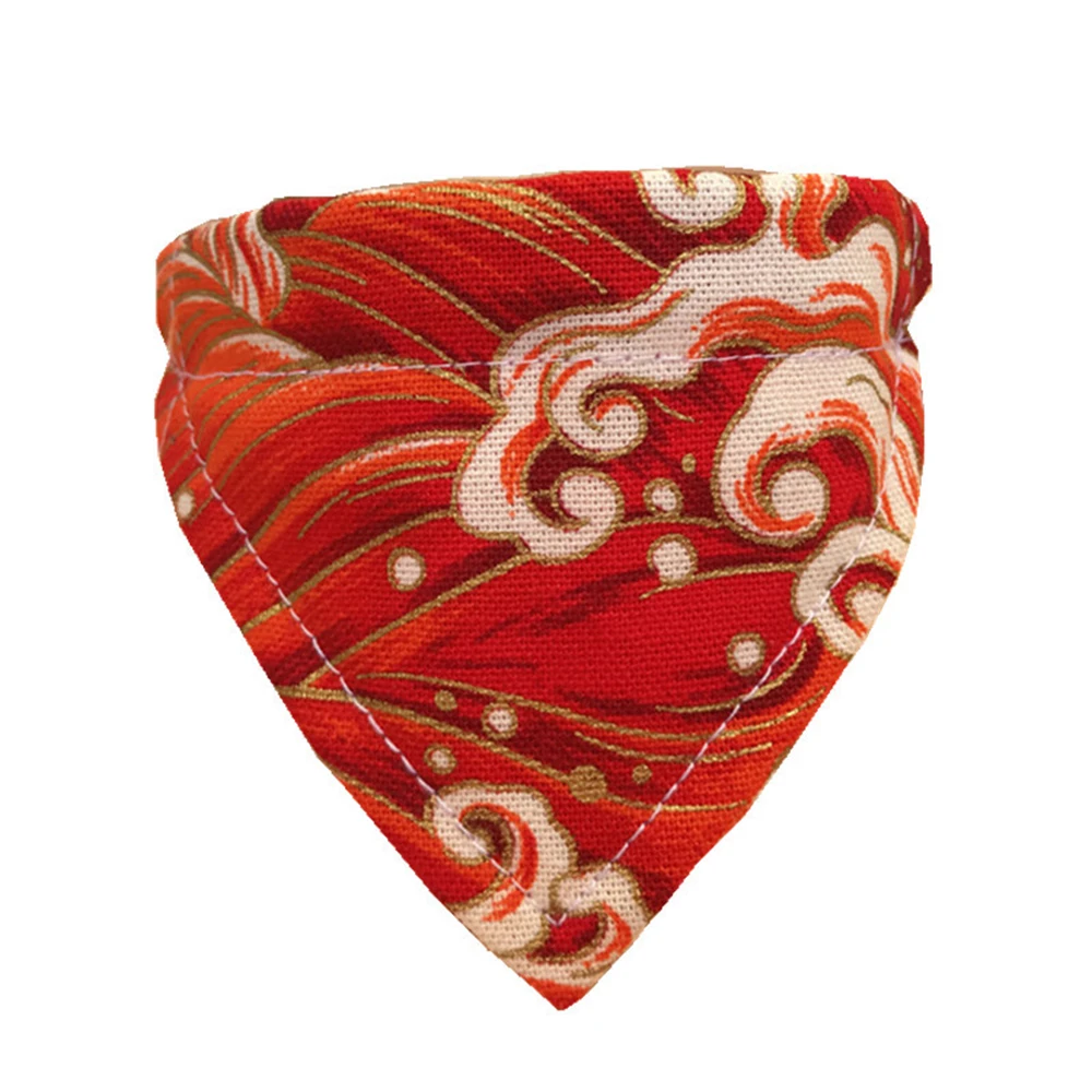 Cat Neck Scarf Bandana Japanese Style flowers Patterns Adjustable Pet Dog Puppy Bibs Collar Neckerchief Dogs Accessories Groomin