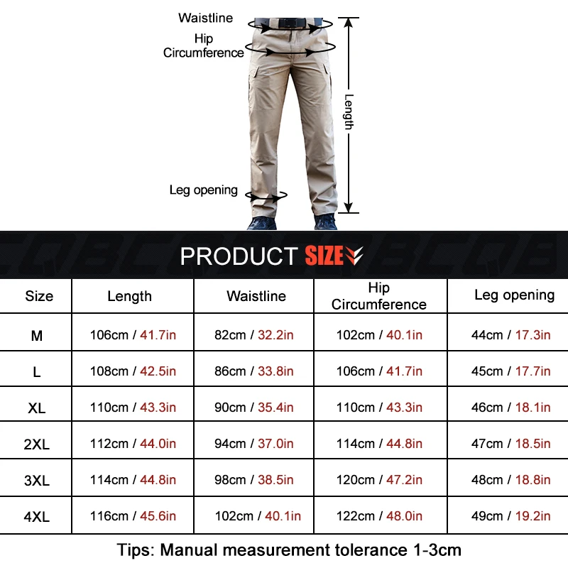 CQB Outdoor Sports Tactical Men's Pants Four Seasons Multi-pocket for Hunting Climbing Riding Plus Size Hiking Trousers