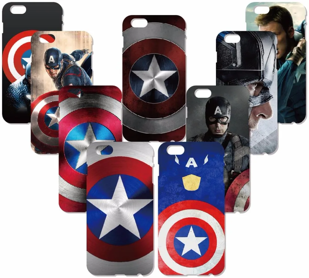 

Clear Soft TPU Captain America Phone Case For Vodafone Smart V8 X9 N8 N9 Lite C9 E8 Prime 6 Turbo 7 E9 First 7 Mini 7 Cover