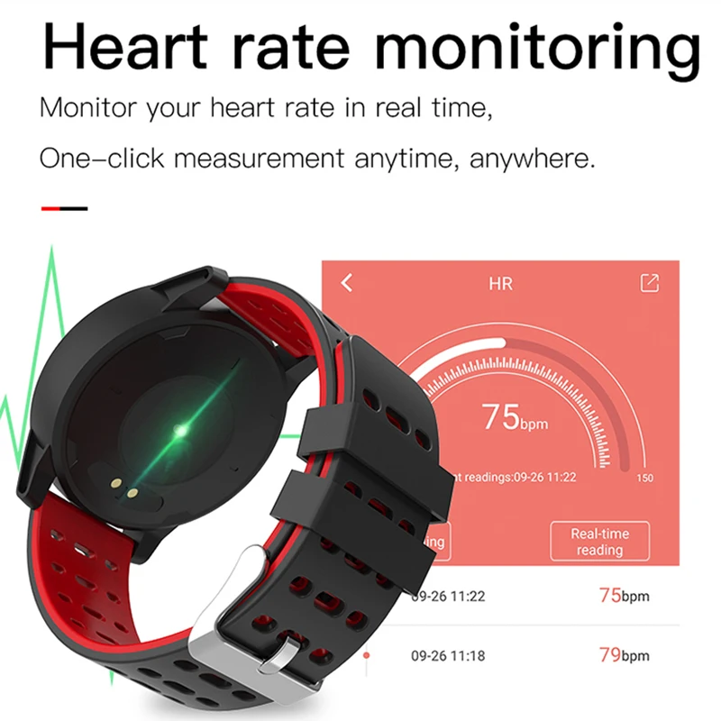 Спортивные Смарт-часы для мужчин и женщин, кровяное давление, Водонепроницаемый Фитнес-трекер, пульсометр, умные часы для Android ios