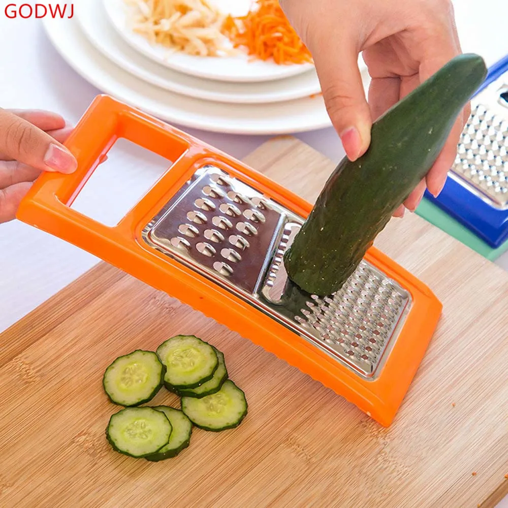 

GODWJ Multifunction Stainless Steel Vegetable Grater Slicing Vegetable Cutter Potato Carrot Onion Grater Kitchen Tool Gadgets