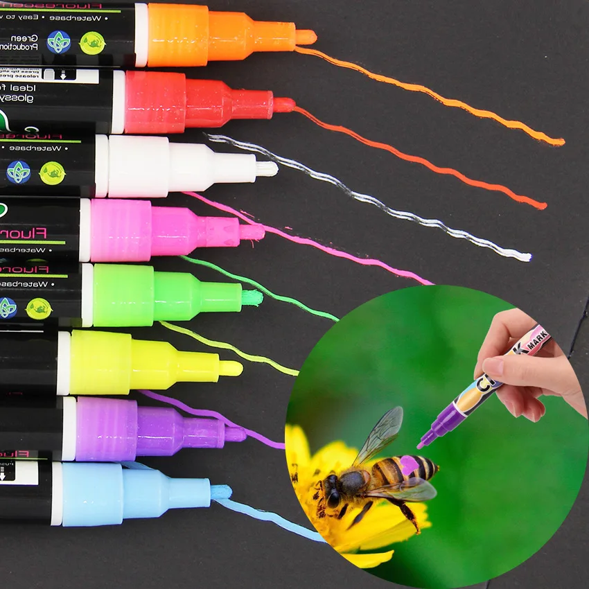 1PC Queen Bee Marking Marker Pen Set 8 Color Beekeeping And Bees Tools