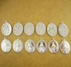 100pcs of Aluminum Religious Miraculous Medal Pendant 4