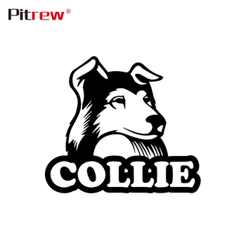 

1PC High Quality 14.4*12.7cm Collie Cute Dog Car Animals Stickers Vinyl Decals Motorcycle Car Styling Car Accessories