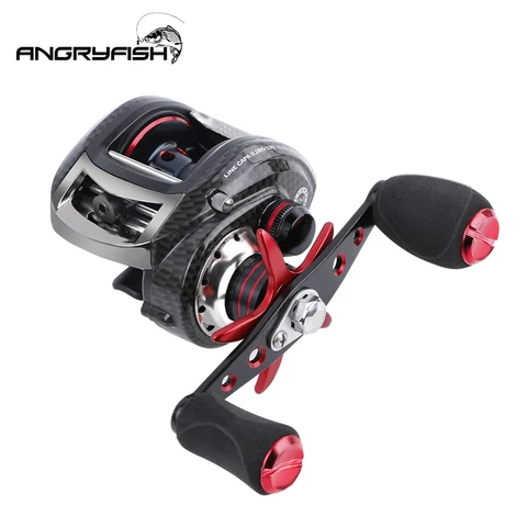 Carretel de Arremesso de Alta Carretel de Pesca Equipamento de Pesca Angryfish Velocidade Fundição Longa 221g Max Arraste Power 8 kg Carpa Dropshipping 6.3: 1