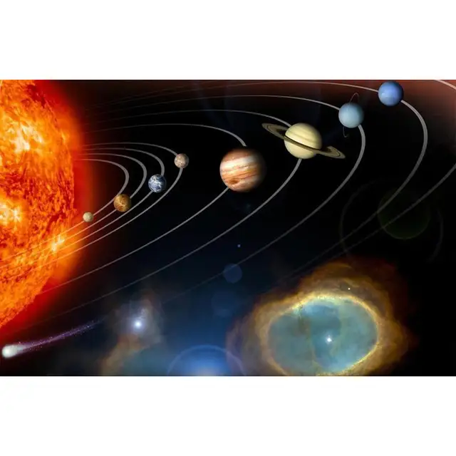 Myhoeswd Diy Solar System Planets Toy Children Creative Funny Popular 3d Plastic Planets Science Model Assembling Toys Education