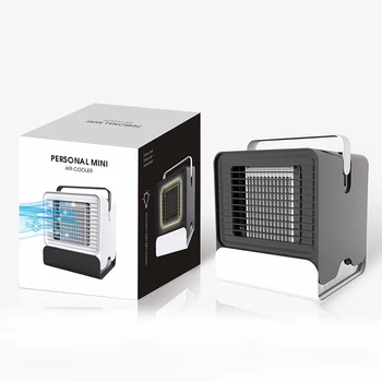 

Portable Air Conditioner USB Mini Air Cooler Humidifier Purifier Colorful LED Light Personal Space Fan Air Cooling Fan Sarmocare