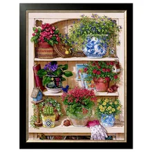 DIY DMC 14CT unprinted Cross stitch kits For Embroidery flower Counted Cross-Stitching embroidered home decor mnls diy dmc 3d cross stitching 0088