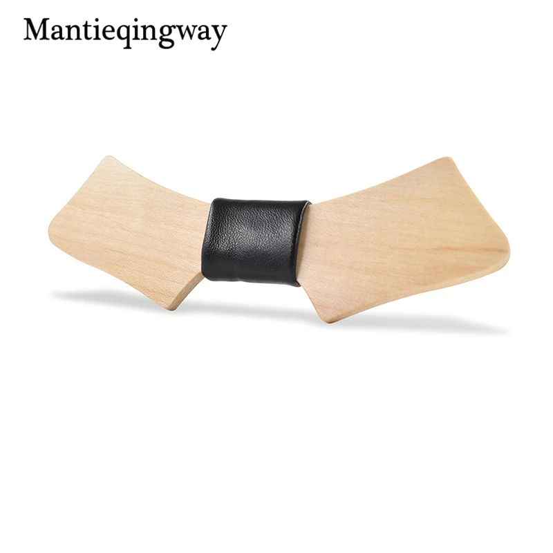 Mantieqingway Геометрия деревянный галстук бабочка для мужчин Artisnal Галстуки 3D