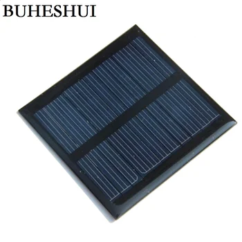 

BUHESHUI Polycrystalline Solar Cells Solar Panel Module For Charging 3.7V Battery System 0.6W 5.5V 65*65MM 20pcs Free shipping