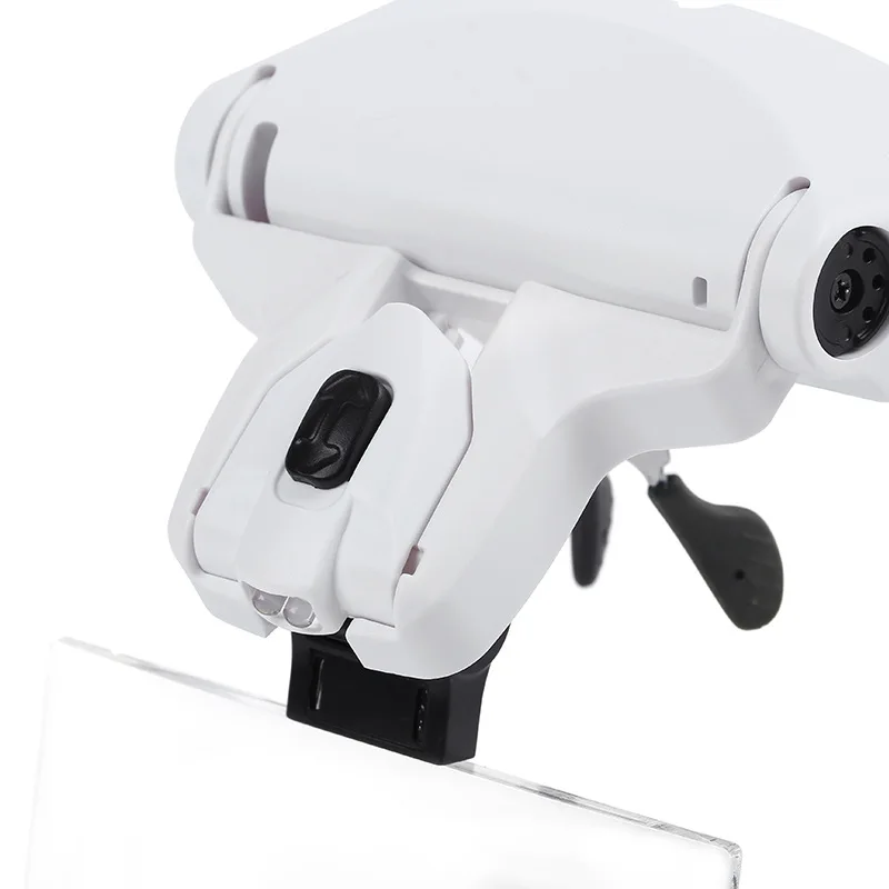 Skup Eyemix 5 lupa obiektywu szczepienia sztuczne rzęsy rozszerzenie lupa do okularów z Led Lights lampa szczepienia naprawy tatuaż narzędzia do makijażu