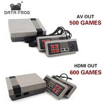 Data Frog Mini TV Game Console Support HDMI/AV 8 Bit Retro Video Game Console Built-In 600/500 Games Handheld Gaming Player