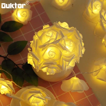

Holiday 3M/6M/10M LED Fairy Garlands Light Rose Flower Christmas Led String Lights for Valentine Party Wedding Decoration