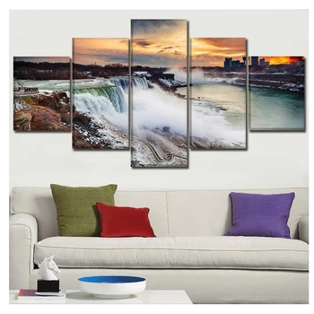 

diamond painting 5 pcs new cross stitch diamond embroidery Landscape Niagara Falls Paintings,mosaic diamond puzzle picture decor
